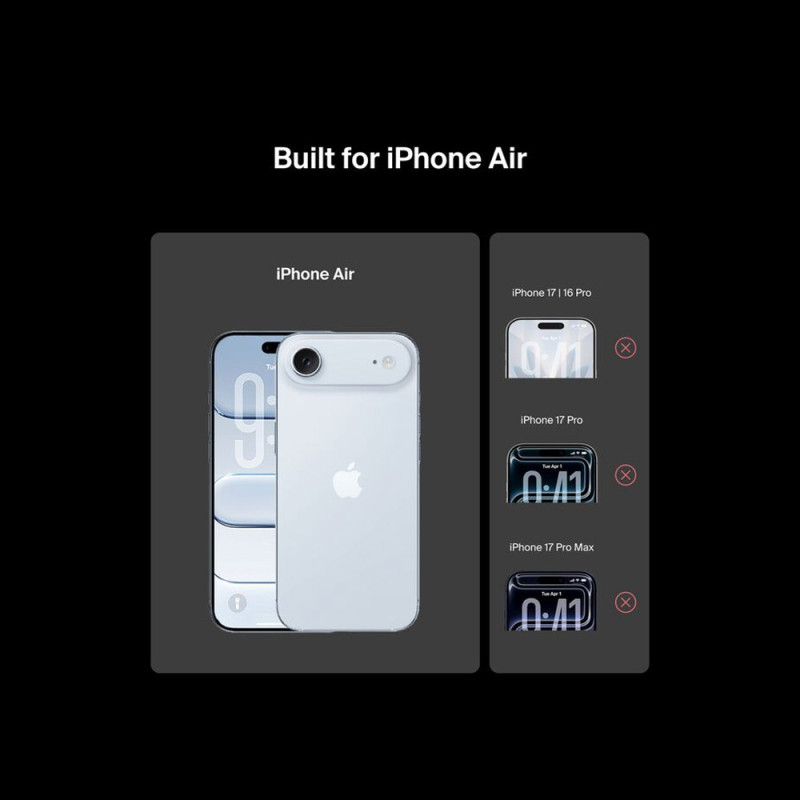 InvisiGlass Privacy Filter Screen Protector for iPhone Air