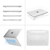 MOSISO Transparent Plastic Hard Shell Case compatible with MacBook Air 13.6 inch