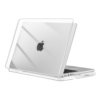 MOSISO Transparent Plastic Hard Shell Case compatible with MacBook Pro 14 inch
